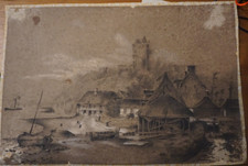 ECOLE FRANCAISE DESSIN FUSAIN