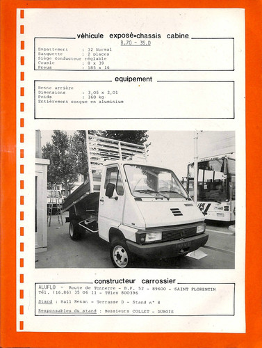 Renault benne aluflo - 70,