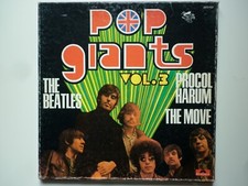 The Beatles / The Move / Procol Harum coffret triple 33T vinyles Pop Giants V.3