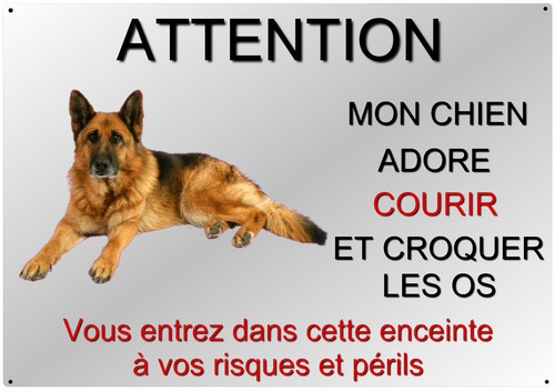 Plaque chien berger allemand - berger,