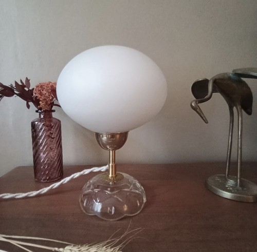 Lampe globe opaline vintage - globe, "opaline"