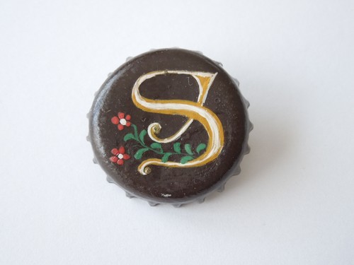 Vintage capsule broche peint - vintage,