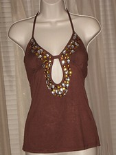 YAG Top Tank Clubwear Brown