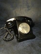 ancien téléphone de bureau en bakélite déco loft usine indus rétro vintage 50's