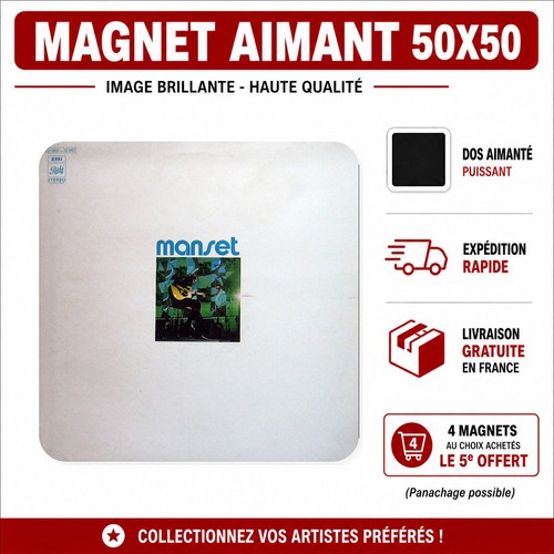 Magnet gérard manset 5x5 - manset,