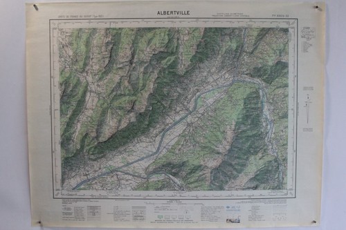 Ancienne carte ign - ign, albertville