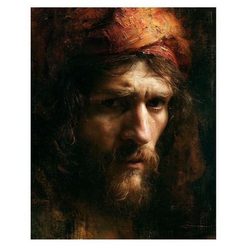Affiche portrait expressif - affiche,