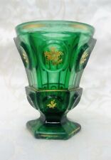 BACCARAT LE CREUSOT VERRE GOBELET CRISTAL DE COULEUR COLORE MEDIEVAL MOYEN AGE
