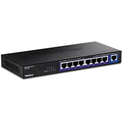 Trendnet port multi gig - 9-port, multi-gig