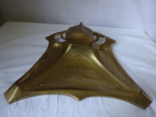 Encrier ancien en bronze doré style art nouveau