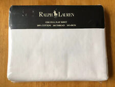 Ralph Lauren Home Collection Full Flat Luxurious 200 Thread Cotton Sheet White