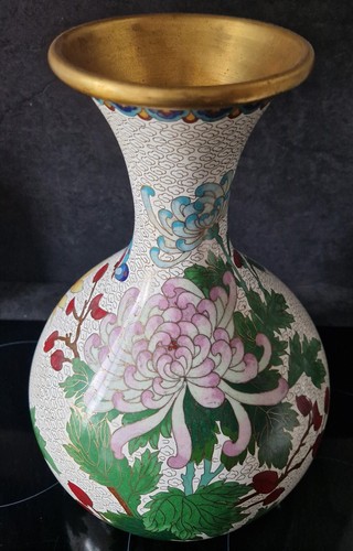 Vase cloisonné email chinois - vase,