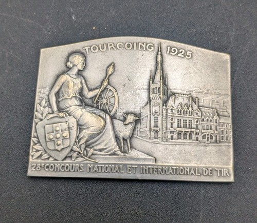 Plaque bronze argenté