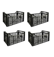 Caisse En Plastique 30X50X26 QT 4 Pour Fruits Légumes Capacité 19 KG