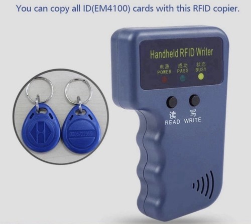 Handheld rfid card copier - id,