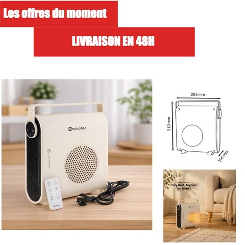 Chauffage soufflant céramique