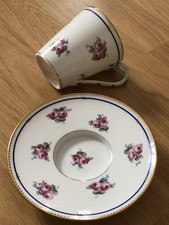 Superbe RARE anciennes GRANDE TASSE et SOUS TASSE signées DAMON Bd MALESHERBES