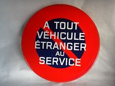 plaque émaillée ancien  PANNEAU ROUTIER old enamel  ART POPULAIRE 1970