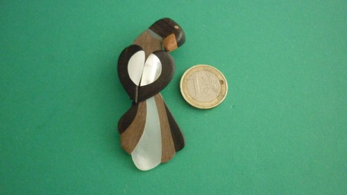 Broche perroquet plastique - broche,