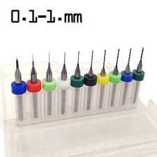 10pcs Forets Mèches 0,1 - 1mm Maquettisme Modélisme 1/24 1/35 1/18 HO 