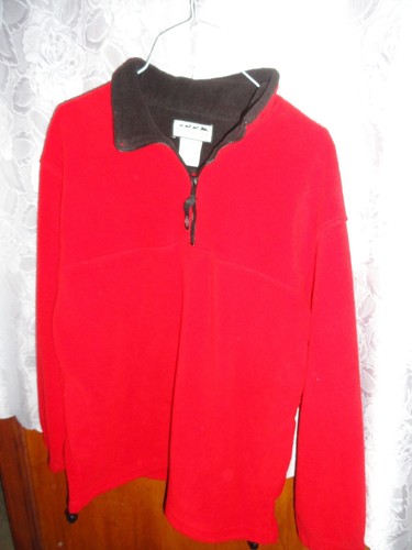 Women men red fleece - red,