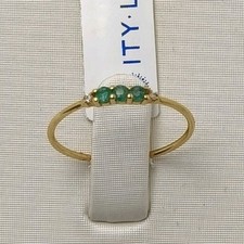 Bague En Or 18K 750 Mls Avec 3