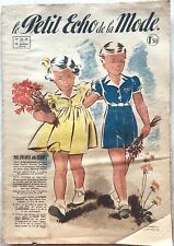 LE PETIT ECHO DE LA MODE n° 26-28 du 12 Juillet 1942 revue ancienne de couture