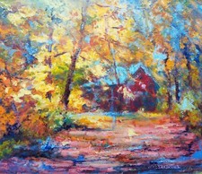 Tableau forêt arbre paysage