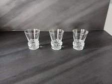 3 Verres À Liqueur En Cristal