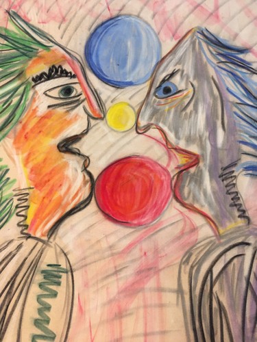 Beau dessin craie - dessin,