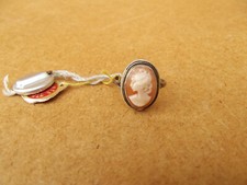 Ancienne Bague Camée Argent Massif 925 T : 57,5