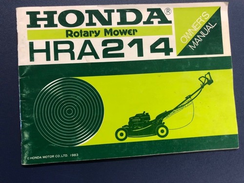Honda rotary mower hra214 - honda,