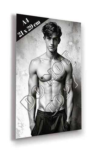 Jeune homme torse - photo, de