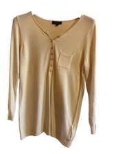 CAROLL pull fin beige manches