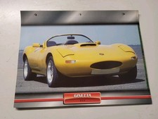 CARTE FICHE VOITURES D'EXCEPTION GINETTA G33