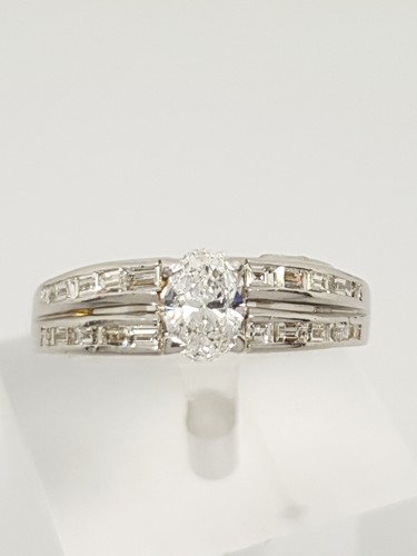 Bague blanc kt 750 - bague,