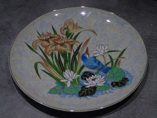 Assiette décorative fleurs - assiette, décorative,