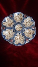 RARE Assiette à huîtres en