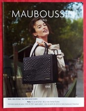 Publicité Papier - Sac Cabas "Belle, Libre et Vraie" MAUBOUSSIN de 2023