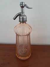 Bistrot - Bouteille à eau de seltz rose Marcel Le Gall à PLOZEVET