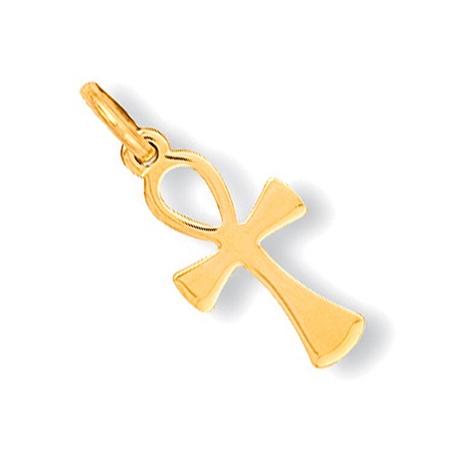 Croix ankh jaune - croix, or