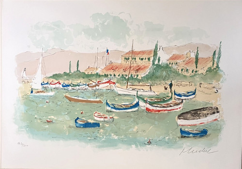 Urbain huchet lithographie - huchet,