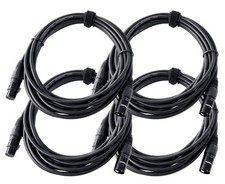4x Cable XLR 5m Microphone