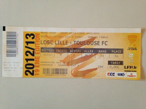 Ticket match lille toulouse - match,