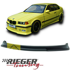 Lame style M3 GT club sport pare choc avant d'origine BMW E36 Noir mate (RIEGER)