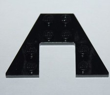 LEGO Star Wars Black Wedge Plate 4x6 ref 47407/set 7661 8091 8897 7772 6869 7044