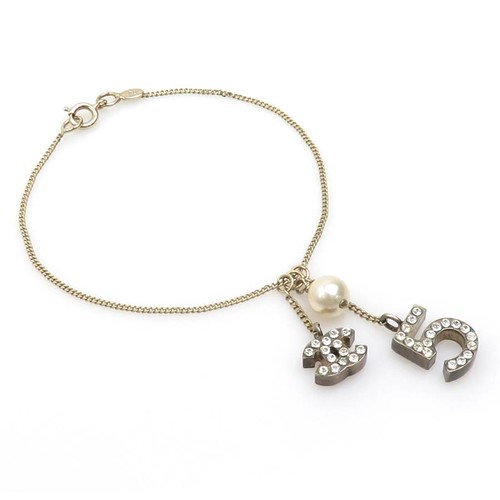 Auth chanel logo bracelet - cc,