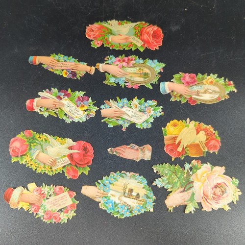 Lot victorian die cut - victorian,