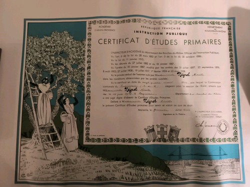 Diplôme certificat études - diplôme,