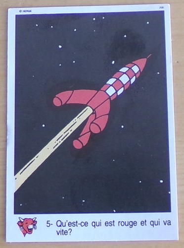 1992 tintin vache qui - tintin,